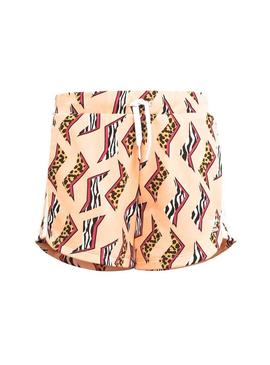 Short Adidas Allover Print Rosa para Menina