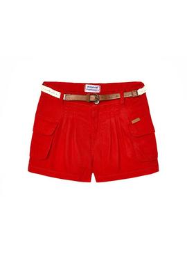 Short Mayoral Fluido Amapola Vermelho para Menina