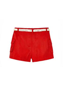 Short Mayoral Fluido Amapola Vermelho para Menina