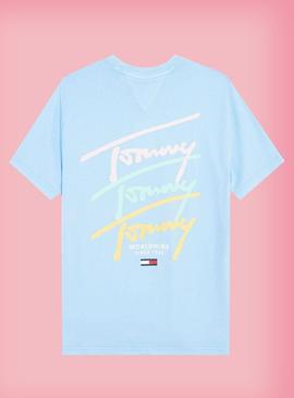 T-Shirt Tommy Jeans Pastel Logo Repeat Homem