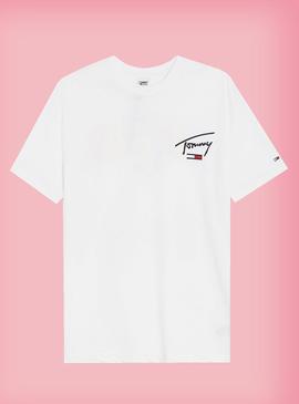 T-Shirt Tommy Jeans Pastel Collegiate Logo Homem