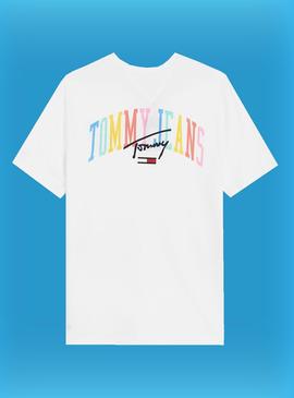 T-Shirt Tommy Jeans Pastel Collegiate Logo Homem
