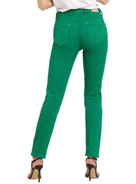 Naf Naf Skinny Pants Pockets Verde Mulher