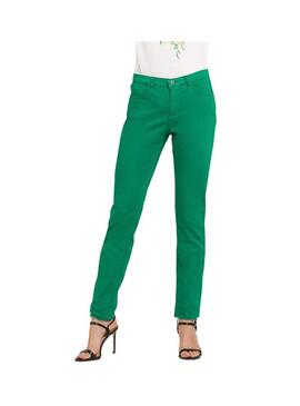 Naf Naf Skinny Pants Pockets Verde Mulher