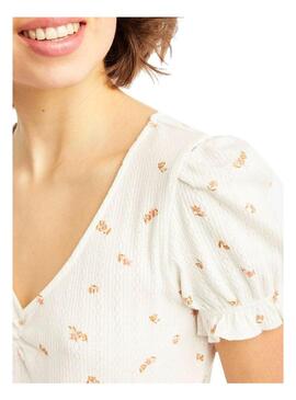 T-Shirt Naf Naf Printed Branco para Mulher