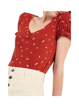 T-Shirt Naf Naf Printed Vermelho para Mulher