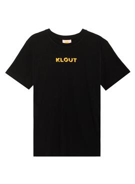 T-Shirt Klout Positivo Preto para Homem
