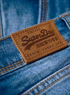 Shorts Superdry Denim Hot Mulher