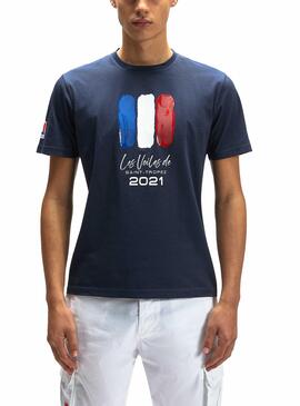 T-Shirt North Sails Saint-Tropez Azul Marinho Homem