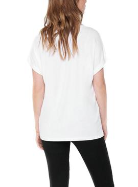 T-Shirt Only Moster Branco para Mulher