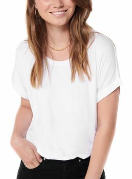 T-Shirt Only Moster Branco para Mulher