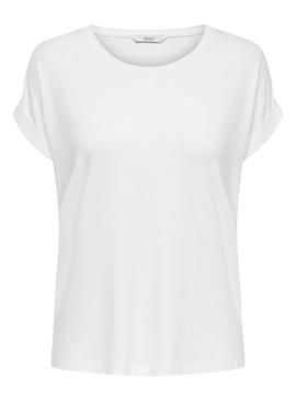 T-Shirt Only Moster Branco para Mulher