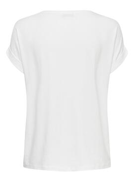 T-Shirt Only Moster Branco para Mulher