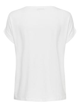 T-Shirt Only Moster Branco para Mulher