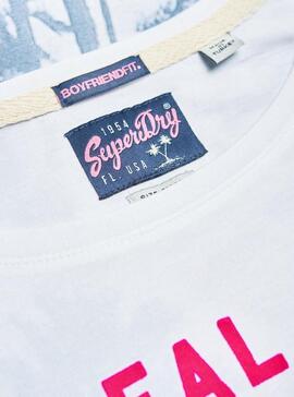 T-Shirt Superdry Miami Branco para Mulher