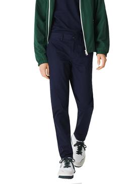 Calças Lacoste Chino Azul Marinho para Homem