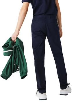 Calças Lacoste Chino Azul Marinho para Homem